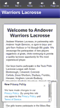 Mobile Screenshot of andoveryouthlacrosse.com